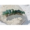 Green Quartz Stone French Barrette Hair Clip