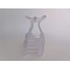 Generic Long clear white frosted hair claw clip for long hair