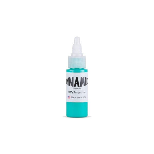 Dynamic Turquoise Tattoo Ink – Professional Long-Lasting Tattooing Inks - 1 Ounce Bottle