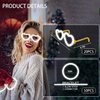 YOFOBU 100PCS White Glow Sticks Party Favors with 20PCS Glow Glasses(For 60 Glow Bracelets&20 Heart Glasses),Glow In The Dark Party Supplies Neon Party Decor for Christmas New Year Valentine's Day