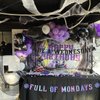 Wednesday Theme Party Banner Decorations, Glitter Full of Mondays Be a Wednesday Party Banner for Kids Birthday Party Decorations Gothic Birthday Banner for Wednesday Party Girls Cool Party Supplies