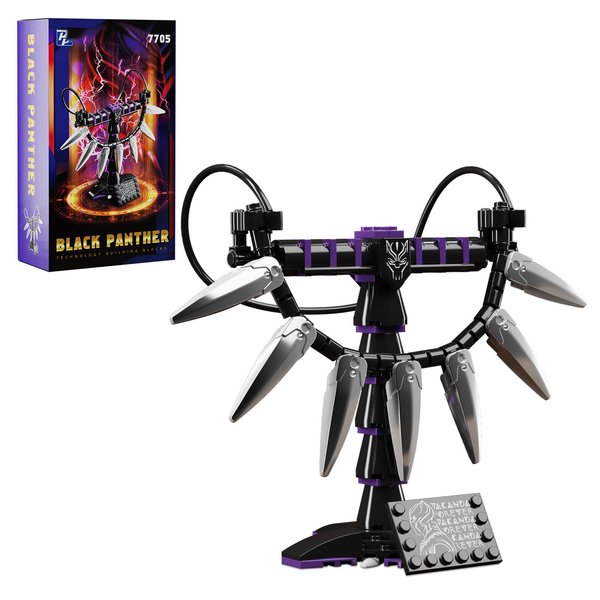 Panther's Pendant Building Sets,Compatible with Lego mravel, Hero Team Gift Idea for Adults and Teens, Model Kits for Decoration and Display