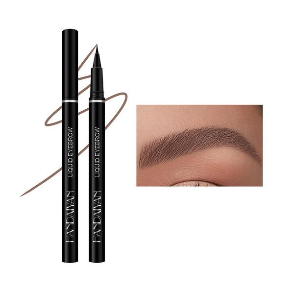 Kyannkara Eyebrow Pencil Stereoscopic Eye Makeup Eyebrow Makeup, Long Lasting, Smudge-proof Natural Light brown