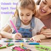 Gem Painting Kit for Kids, 24 Pieces DIY Painting Stickers, 4 Suncatchers and DIY Painting Tools to Create Your Own Diamond Stickers Cute Art Crafts for Girls Boys