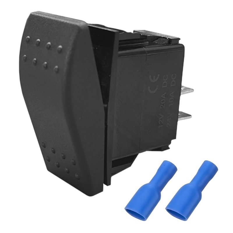 2 Pin Rocker Switch, Waterproof ON-Off-ON Momentary Rocker Toggle ...