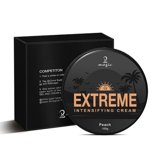 Intensive Tanning Cream, Self Tanning Accelerator Gel for Outdoor Sun & Tanning Beds (Peach)