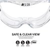 Neiko Pro 53875B Clear Protective Lab Safety Goggles, Chemistry Lab Goggles, Scientific, Construction Goggles, Contractor, Woodworking, Anti-Fog and Splash, Includes Indirect Vent for Men and Women