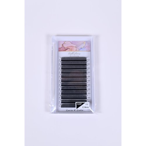 YY Eyelashes Extension Lashes Black Lash Volume Extension Easy Fans Y Shaped Premade Soft Eyelashes Supply (0.07C/9mm)