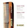 Kent A OT Double Tooth Hair Pocket Comb, Small Fine/Wide Tooth Comb For Hair, Beard and Mustache, Coarse/Fine Hair Grooming Comb for Men, Women and Kids. Saw Cut Hand Polished. Handmade in England