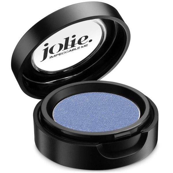 Jolie Cosmetics Powder Pressed Pearl Shimmer Eyeshadows - Cruelty Free, Vegan, Single Pan Eyeshadow 1.48g Vibrant Colors (Mystic Blue)