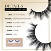 Lilly Lashes Everyday Miami Natural Lashes - Faux Mink Natural Eyelashes, False Eyelashes Everyday Use, Cat Eye Lashes, Individual Lashes Reusable up to 20x, No Lash Glue Included (13mm)