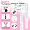 GlossyVisus Gel Remover for Lash Extensions, 1 PC Glue Lash Clusters Gel Removal Pen, Low Irritation for Sensitive Skin Lash Extension Remover Individual Lashes Glue Remover