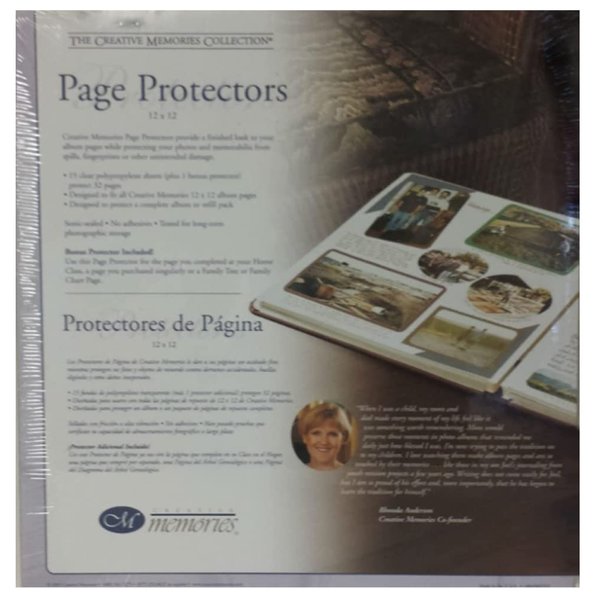 Creative Memories 12 X 12 Page Protectors 15 Sheets +1 Bonus Protector