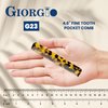Giorgio G23 Handmade All Fine Tooth Pocket Comb for Men, Hair Comb Straightener for Everyday Grooming Styling Hair, Mustache and Beard for Men Women and Kids, Use Wet or Dry, Saw Cut and Hand Polished