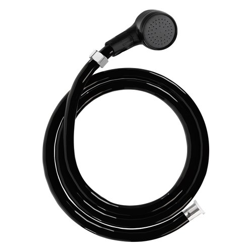 QLoztyse Bathtub Faucet Sprayer Attachment - Portable Shampoo Bowl Sink Shower Head and Black Rubber Hose Replacement Part for Salon, Barber Shop, Spa, Rehab