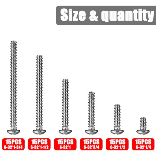 195 Pieces Electrical Outlet Extender Kit 105 Pieces Outlet Screw Spacers and 90 Pieces 6-32 Thread Flat Head Device Mounting Screws for Household and Industrial Electricity