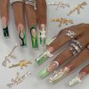 10PCS Gun Nail Charms with Rhinestones for Acrylic Nails - Unique 3D Nail Art Decorations for DIY Manicure and Crafts