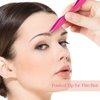 NUOMI 2 Pack Eyebrow Tweezers Double Ends Stainless Steel Tweezers Makeup Tools with Slant/Pointed Tips for Removing Facial Hair, Ingrown Hair, Pink and Black