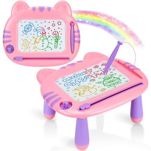 Toddler Toys,Toys for 1-2 Year Old Girls,Magnetic Drawing Doodle Board for Toddler 1-3,Learning Educational Baby Kids Toys for 18 Months 1 2 3 Year Old Girl,Toddler Girl Toys Christmas Birthday Gifts