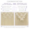 Lacer Hair Seamless Blonde Clip in Hair Extensions 20 Inch Human Hair 7 Pcs 110g #60A Platinum Blonde Hair Extensions Clip ins Invisible Thin Soft Tape Weft Silky Straight Clip On Hair Extensions