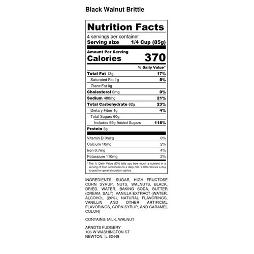 Brittle (Black Walnut 12 oz. Gift Box)