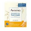 Aveeno Repairing CICA Foot Mask with Prebiotic Oat and Shea Butter, Moisturizing Foot Mask for Extra Dry Skin, 6 Pairs of Single-Use Slippers