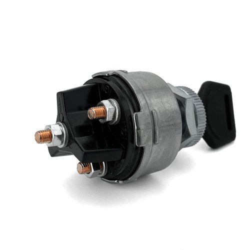 MGI SpeedWare 4-Position Universal Ignition Key Switch for 12V Car, Truck, Tractor, Trailer, Forklift - Acc/Off/IGN/(Start)