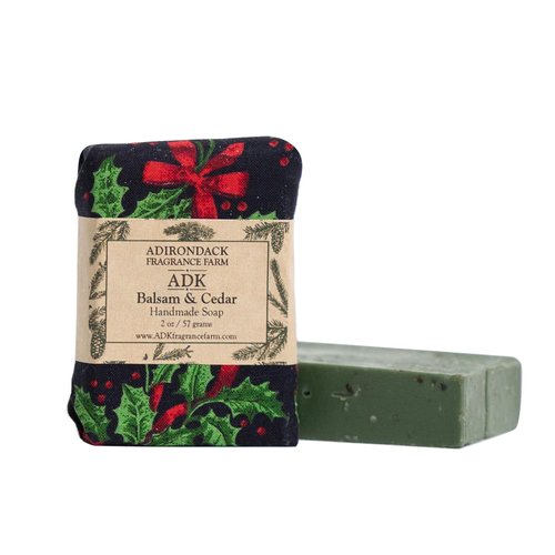 Balsam & Cedar All Natural Soap Bar 2oz- Plant Based, Made, Organic Soap, Vegan Soap for Men & Women, Essential Oils, All skin types, Natural Body Soap, USA Made, Great Gift