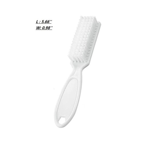 SQULIGT 6Pcs Handle Grip Nail Brush, Hand Fingernail Cleaner Brush Manicure Tools Scrub Cleaning Brushes for Toes and Nails (White)