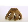 Generic Faux wood wooden octopus hair claw clip for thick hair (Primary color: Dark wood), 1 Count (Pack of 1)