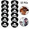 88 PCs Pirate Party Supplies Favors Pirate Keychain Rings Bracelets Pirate Eye Patch Mustache Tattoos Stickers Pirate Party Favors Decoration