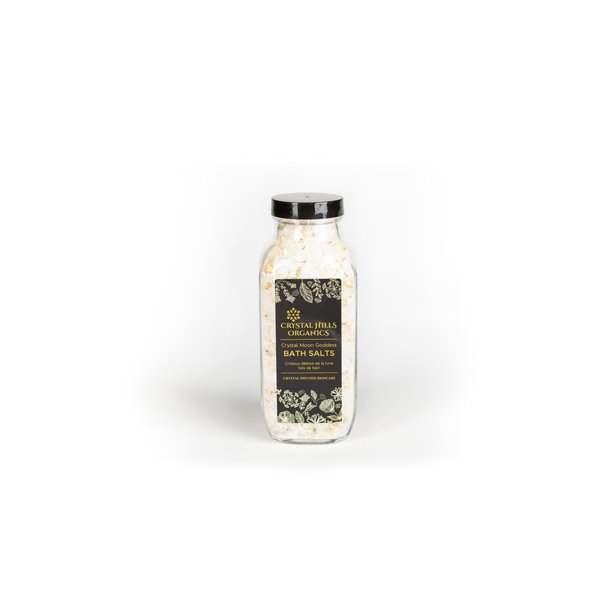 Crystal Hills Organics Bath Salts - Crystal Moon Goddess - Quartz Crystals - 17 Ounce