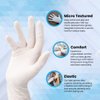 Shamrock Examination Latex Gloves - Disposable, Fully Textured and Rubber Glove for Medical, Food Handling, Powder-Free, Sterile, XL, 5 mil Thick 10114