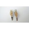 Generic 2 small silver rose gold filigree metal alligator hair clip for fine thin hair (Primary color: Silver)