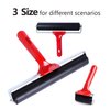 UCEC 3 PCS Rubber Rollers, Durable Hard Rubber Brayer Rollers for Crafting, Glue Roller Paint Brush for Printmaking Stamping Gluing, Anti Skid Tape Construction (2.4”, 5.9”, 7.9”)