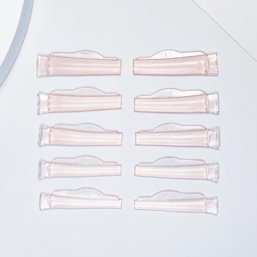 Troocolor Lash Lift Pads, 10Pcs Reusable Soft Lash Lift Shield Gluelree for Lash Lift Kit Self-Adhesive Ancillary Eyelash Curler