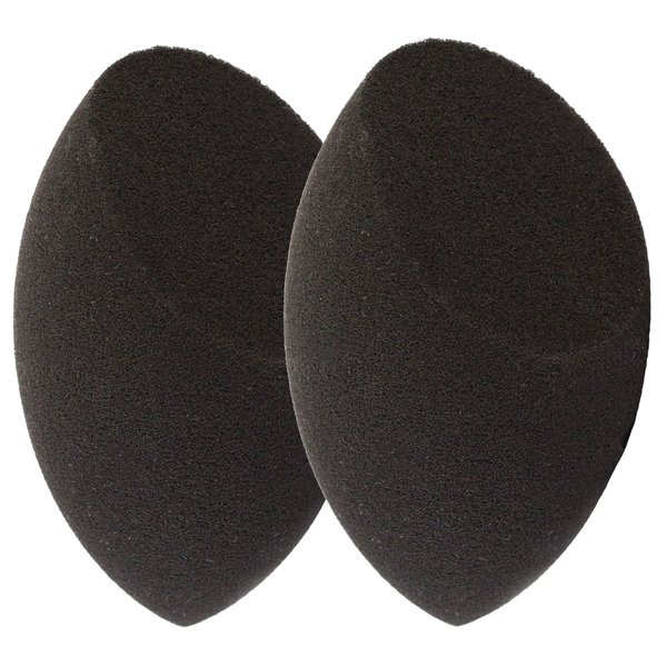 Beauty Junkees Makeup Sponge Blender - Black Contour Makeup Blender Sponge, Liquid Cream Powder Foundation Blending Sponges, Make Up Applicator, Cosmetic Blenders, Wet Dry Beauty Sponge, Latex Free