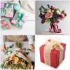 MECCANIXITY 5/8 Inch 25 Yard Wide Satin Ribbon with Gold Edges Border Grosgrain Fabric Ribbon for Gift Wrapping Wedding Bouquet, Cream White