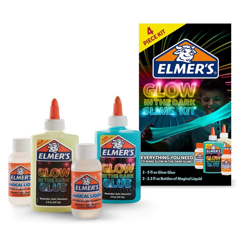 Elmer’s Glow In The Dark Slime Kit, Includes Glow In The Dark Glue ...