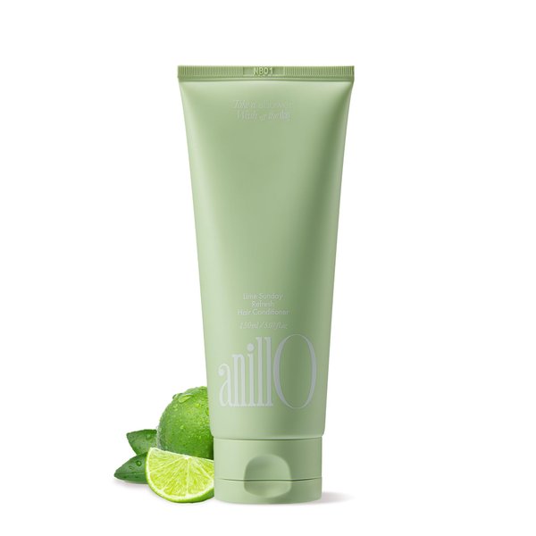 ANILLO Lime Sunday Refresh Hair Conditioner 150ml / 5.07 fl. Oz, Daily Vegan Hair Care with Green Tangerine Extract, Protein Complex, Ceramide for Oily Scalp, Paraben Free