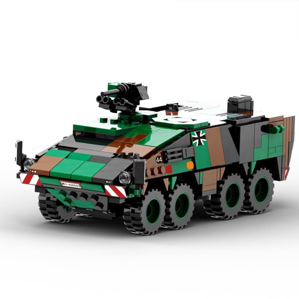 DAHONPA Boxer Armored Vehicle Military Series Building Bricks Set (438 Pcs) Air-Force Fighter Build Blocks Toy, Gift for Adult