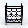 Dollhouse Miniature 1:12 Scale Black Wine Rack #S8504