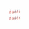BABALAL Coffin Press on Nails Long Fake Nails White French Tip Glue on Nails Ballerina Rhinestone Acrylic Nails 24Pcs Long Bling Luxury Nails for Women and Girls