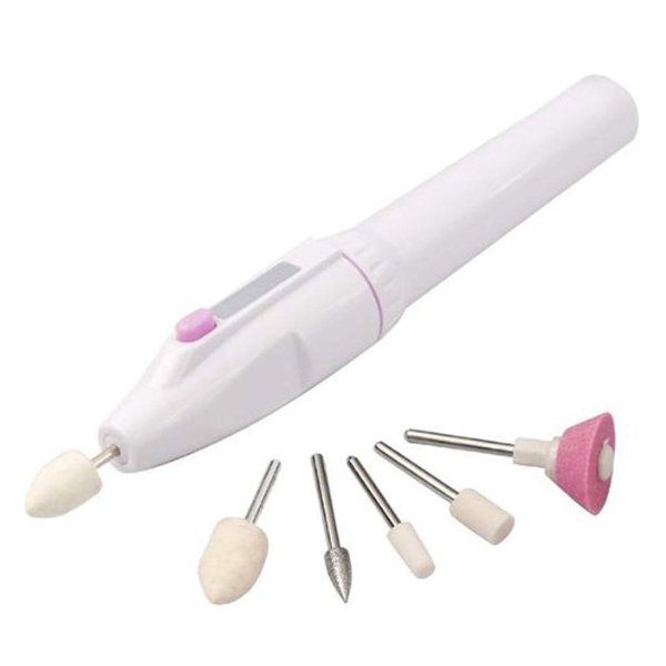 AnHua Upscale 5 In 1 Manicure Combination Nail Trimming Kit Electric Salon Shaper Pedicure Polish Tool New Multifunctional Nail Art