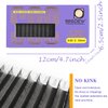 SEEDEW YY Lash Extensions, Natural Lash Clusters, Y Shape Lash Tray, Soft Fluffy Curved Rapid Fans Supplies for Beginner Lash Artist Tech, Eyelash Extension Beauty Salon(Matte Black-0.05-C-MIX8-15mm)
