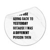 It's No Use Going Back to Yesterday Because I was A Different Person Then Round Label Stickers 100pcs Circle Decals for Water Bottle Luggages Laptop Computer Envelopes Seals Card Boxes 2in