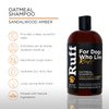 RUFF by Lillian Ruff Oatmeal Dog Shampoo | Sandalwood Amber | Professional Dog Shampoo With Aloe & Coconut Oil | Relieves Itching & Hot Spots | Moisturizing & Deodorizing | Safe for Puppies | USA Made
