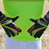Vizari Junior Keeper Glove - Professional Soccer Goalkeeper Goalie Gloves for Kids and Adults - Superior Grip, Durable Design, Secure Fit|Black/Orange/Green 4