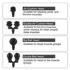 Falafale Massager Heads Massage Gun Soft Heads Replacement 4 Pack Massage Gun Adapter Double Head Attachment