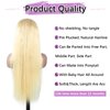 Blonde Wig Human Hair 613 13x6 Lace Front Wig Human Hair Straight 13x6 Frontal Lace Wig Blonde Lace Front Wigs Human Hair 613 Hd Lace Frontal Wig 180 Density 613 Human Hair Wig Blonde 24 Inch